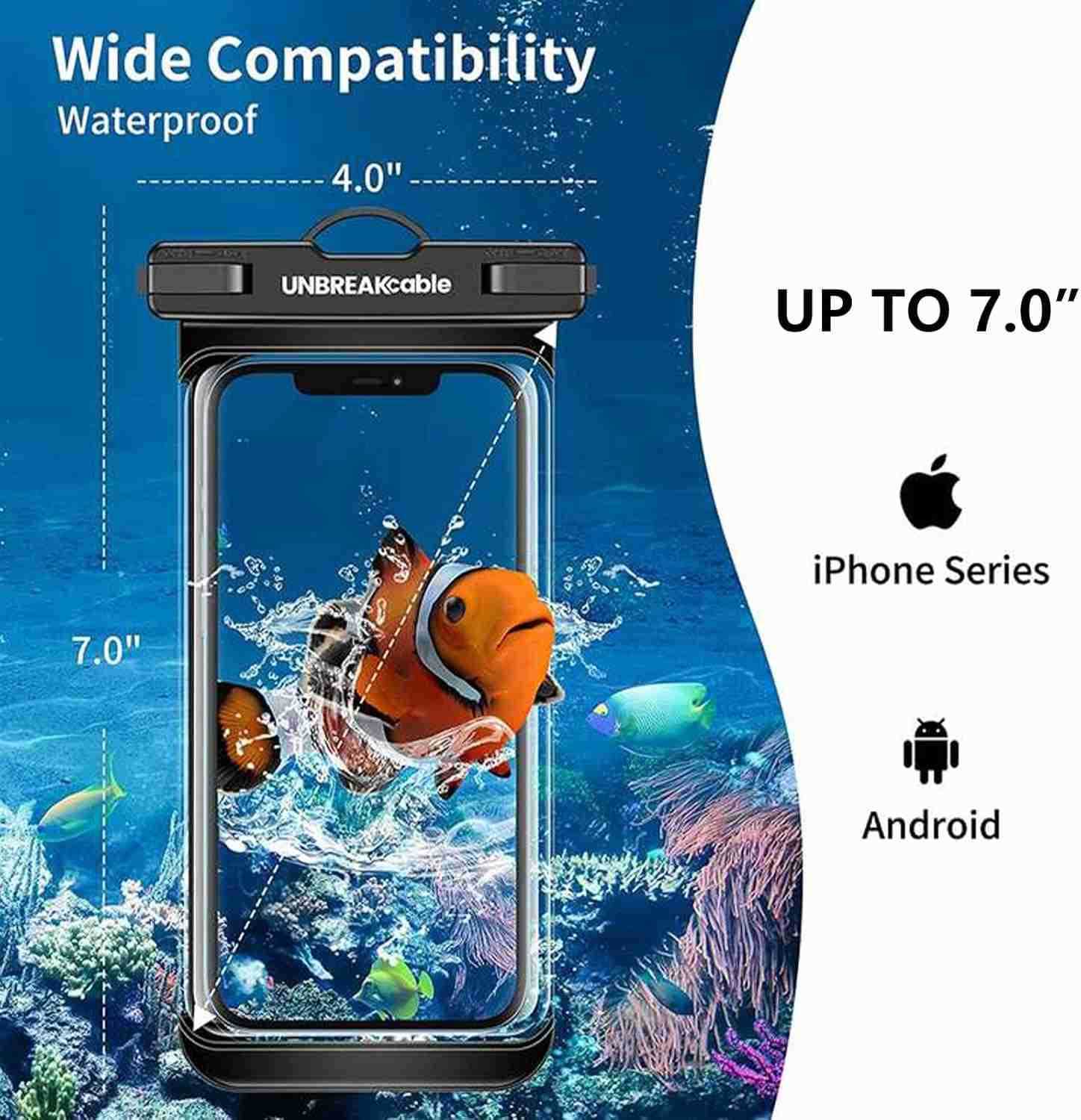 Waterproof Phone Pouch2 Pack IPX8 Waterproof Phone Case for iPhone 16 15 14 13 12 11 Pro Max S25 S24 S23Dry Bag Travel Essentials for Beach Pool Kay Z