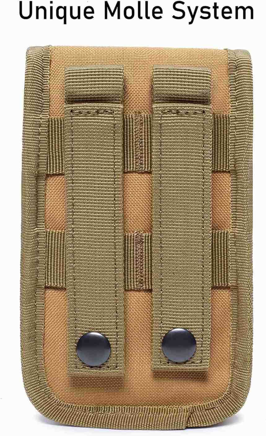 Tactical Molle Phone Pouch EDC Cellphone Holder Smartphone Case Organizer Bag with US Flag Patch Molle Key RingW250910