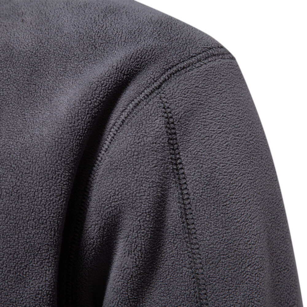 Autumn and Winter New Item Half Zipper Long Sleeve Sweatshirt Stand Up Collar Trendy Versatile Men's Fleece Top