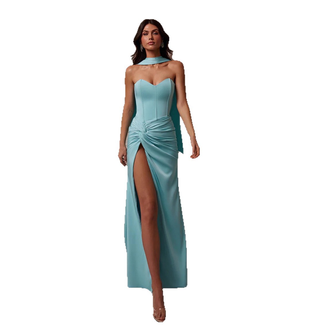 X94New European and American women's clothing 2025 cross-border ins women's clothing temperament sexy dress