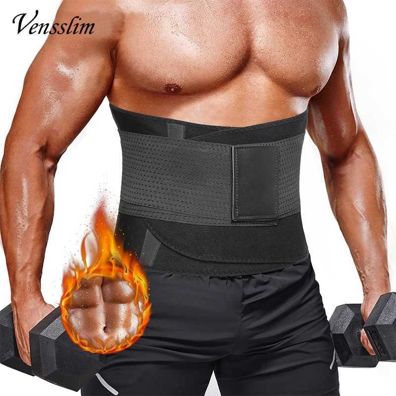 Vensslim Mens Workout Waist Neoprene Body Shaper Corset Sauna Sweat Trimmer Cincher Slimming Belly Belt Shapewear W250910