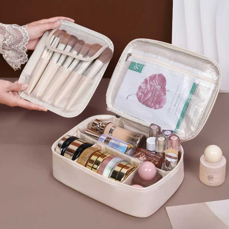 New Womens Cosmetic Bag Portable Storage Large Capacity Luxury Makeup Travel Organizer Essentials Toiletry BagXJ250910