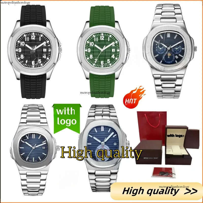 Patel Phillip Man Designer Mens High Quality Mossanite Automatic Women Luxry Quartz Movement Watch Stainless Steel Sapphire 312 b3