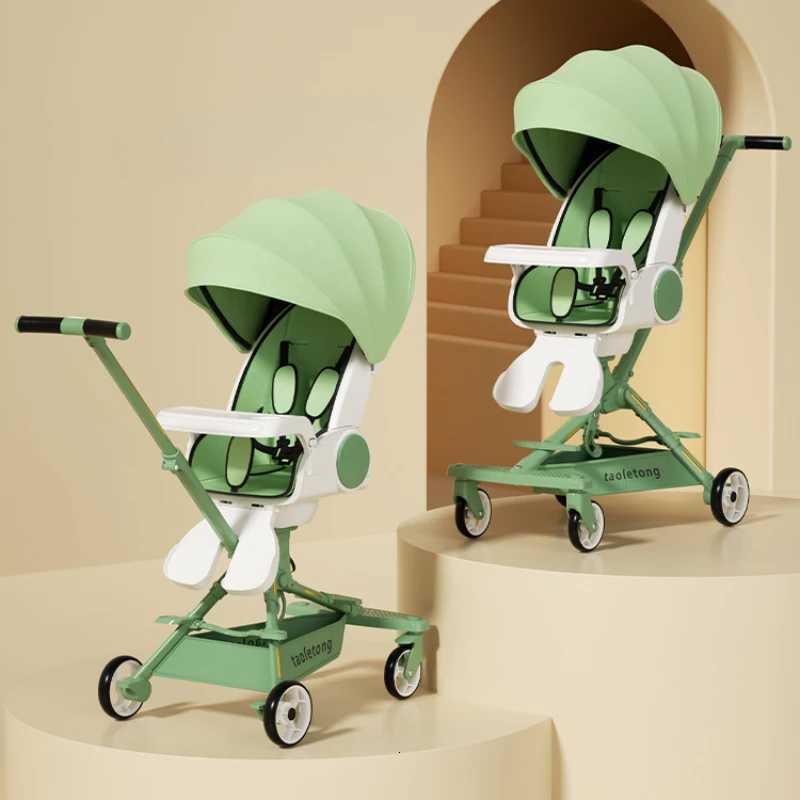 Light Trolley Twoway Stroller 13 Years Old Children Stroller Multifunctional Baby Carriage Foldable and Easy To Carry W250910