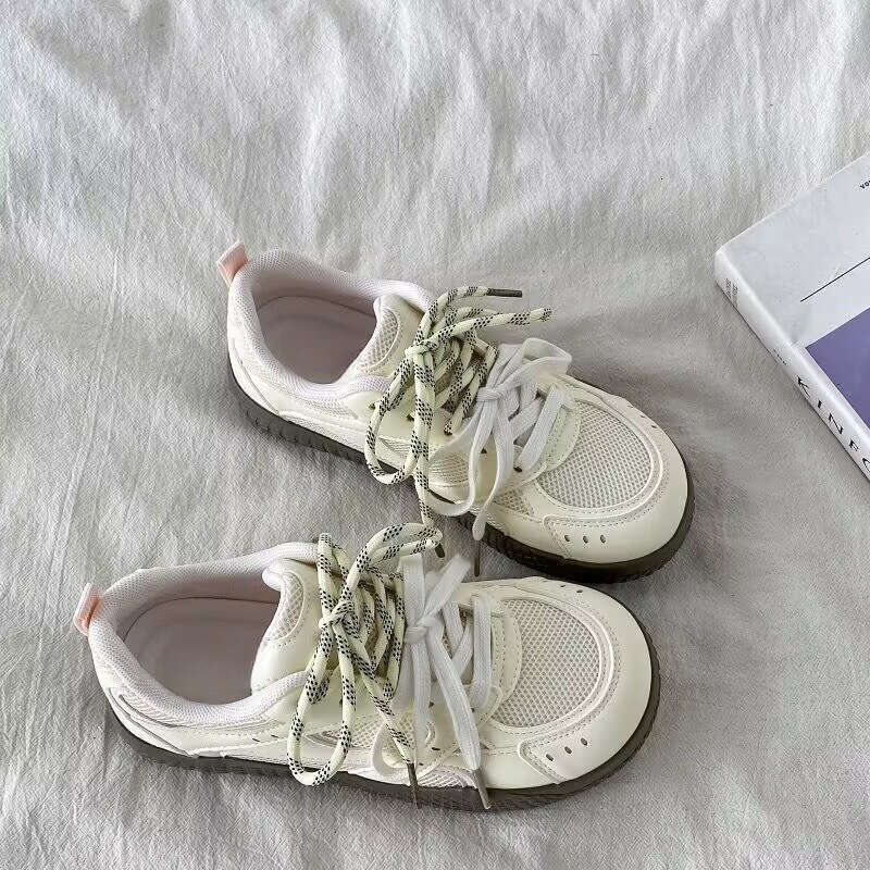 Mesh Breathable German Training for Women 2025 Summer New Super Popular Versatile Niche Casual Sports White Shoes