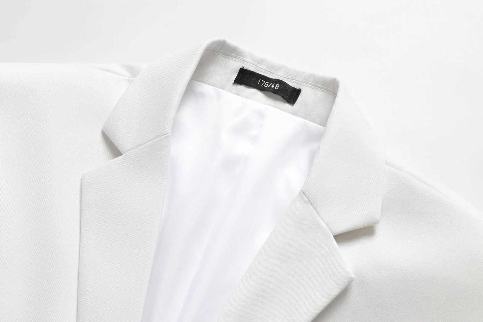 Mens White HighEnd Suit TwoPiece Suit Four Seasons Business Formal Wear AntiWrinkle NonStick Wool Suit Workplace Work Cloth W250910