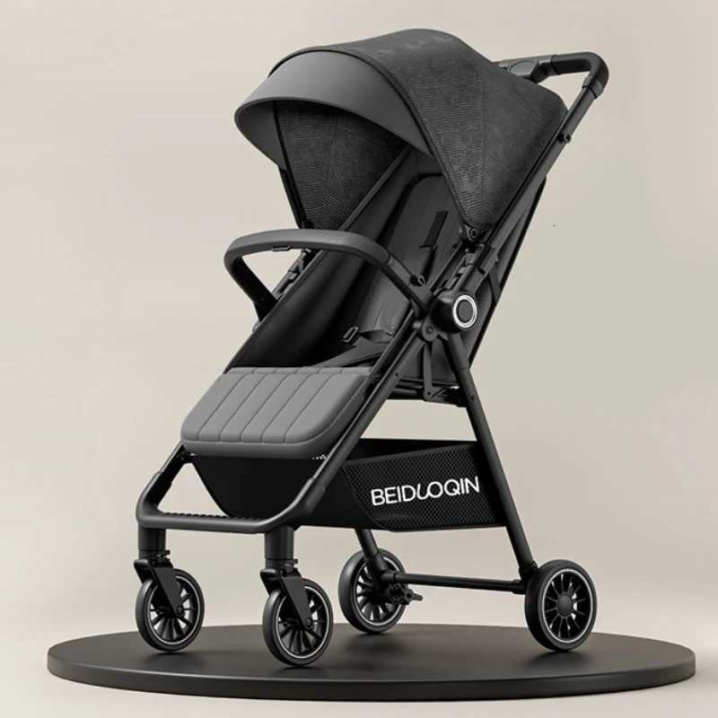 Lightweight baby strollerFoldable baby strollerHighview baby stroller that can sit or lie downShockabsorbing W250910
