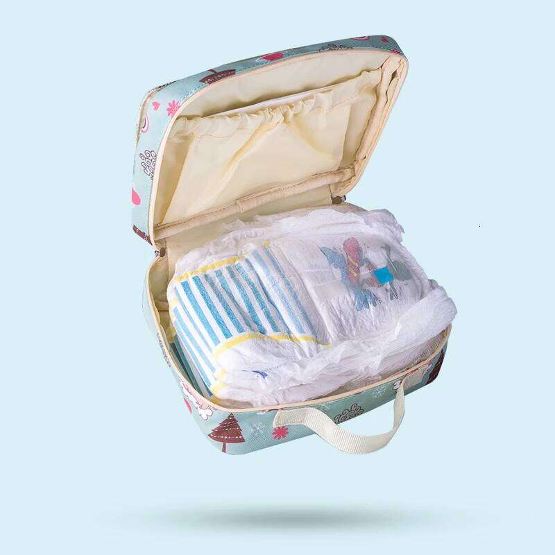 Sunveno Baby Bags Maternity Reusable Fashion Prints Wet Dry Bag for Disposable Diaper 2 Size