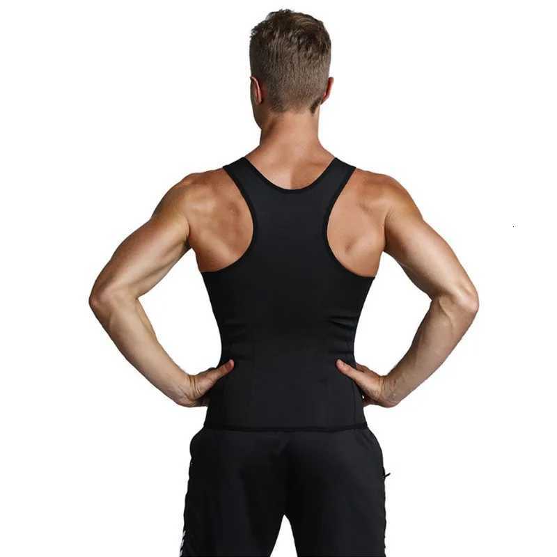 1pcs Mens corset Waist Men Slimming Body Shaper Vest Zipper Buckle Type Correction Abdomen Tank Top Fitness Shapewear W250910