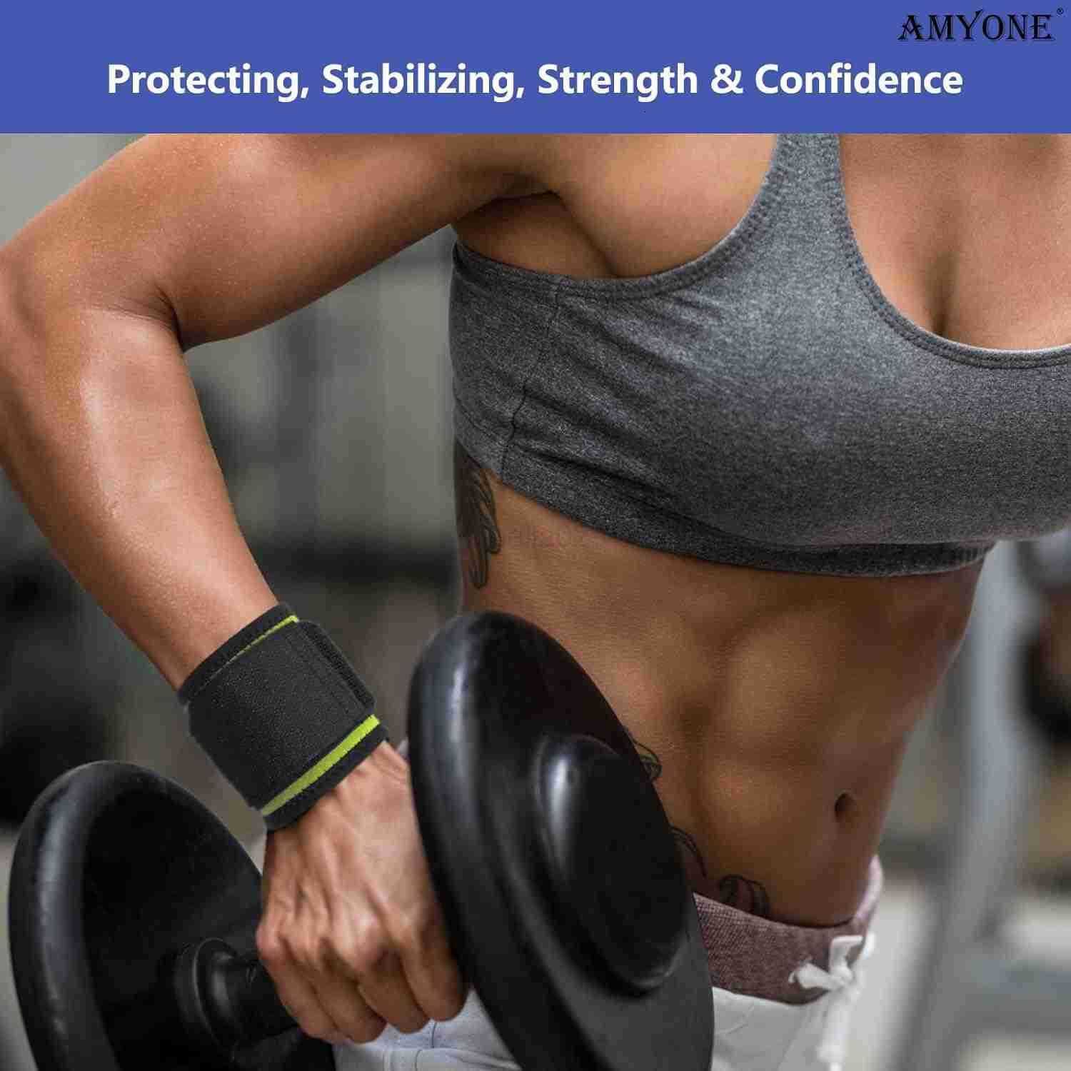 Wrist Brace 2 PACK Wrist Wraps for Carpal Tunnel for Women Wrist Support for WeightliftingFitnessSportsPain Relief Highly Elastic Adjustable Flexible 