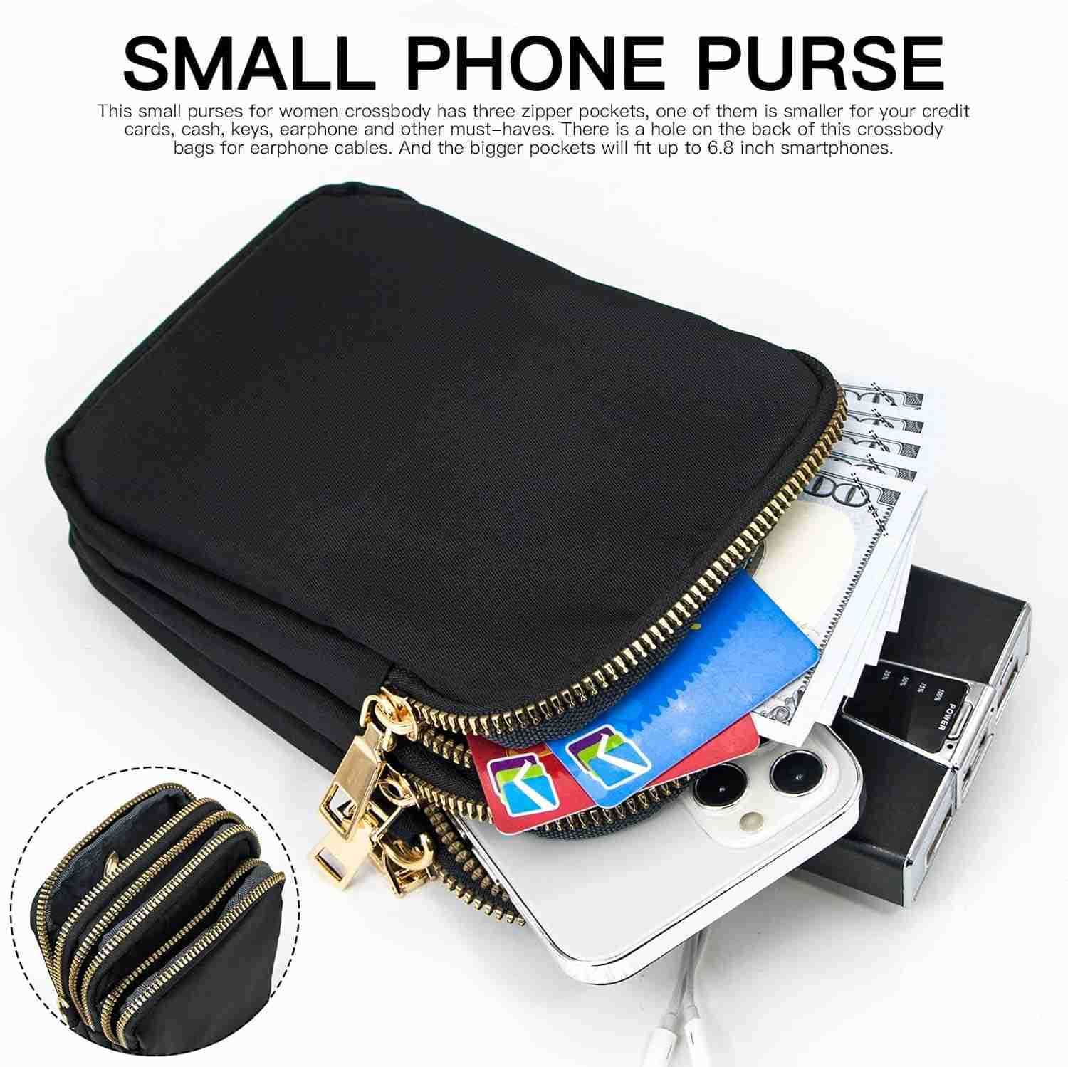 Small Crossbody Bags for Women Mini Cell Phone Wallet Purse Shoulder Bag for Women and MenW250910