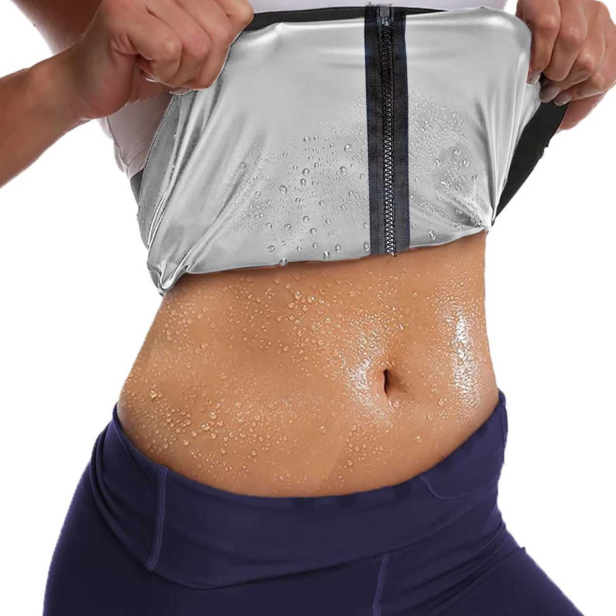 Waist for Women Shaper Sauna Sweat Belt Waist Trimmer Silvery W250910