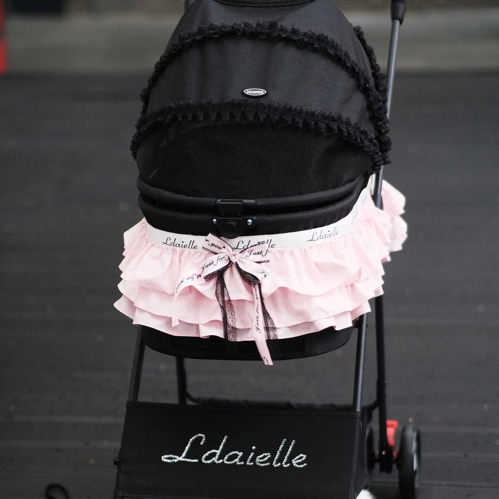 LDAIELLE Original Pet Cart Princess Sle Customizable Small and Medium Pet Lightweight Foldable Outdoor Travel Separable W250910