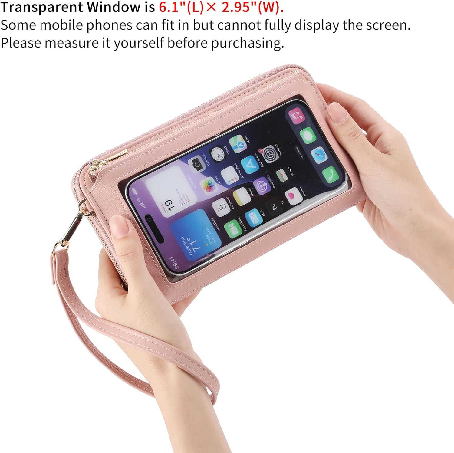 Phone Purse Crossbody Bags for Women Small Travel Wallet Touch Screen RFID Blocking Z250910