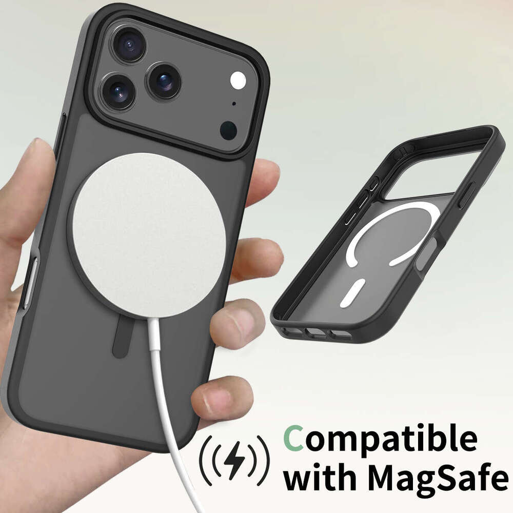 Suitable for iPhone 17 Case Magnetic Matte Skin Feel 2-in-1 Shockproof Apple 16 Pro Max Protective Cover