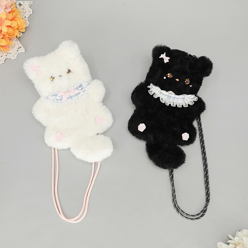 2025 designer's new plush cat cute crossbody bag