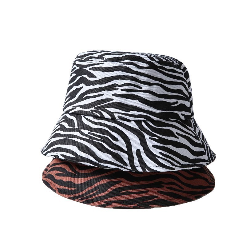Pure cotton all-over printed striped fisherman hat stylish unisex graffiti versatile sun protection bucket hat for spring and summer, sunshade hat