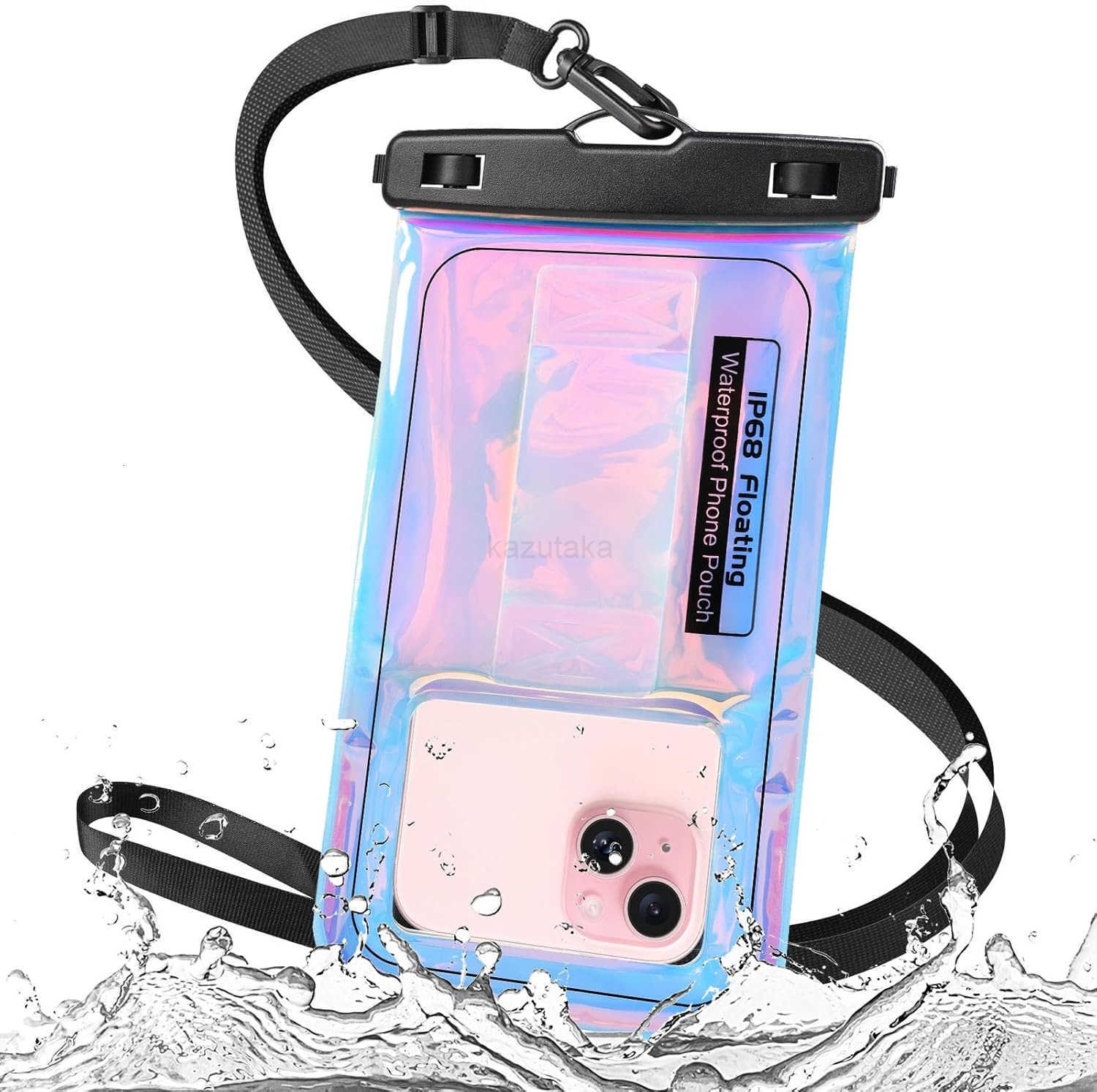 Waterproof Phone Pouch Water Proof Cell Phone Dry Bag with Adjustable Lanyard IP68 Waterproof Phone Case for iPhone 16 Pro 15 14 13 Pro Max Goog Z2509