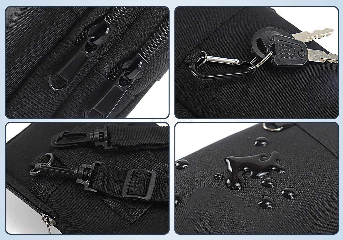 Travel Cell Phone Pouch Belt Pouch Phone Holster Crossbody Bag with Shoulder Strap for iPhone Case Holder for Hand with Neck Lanyard Smartphone Walkin