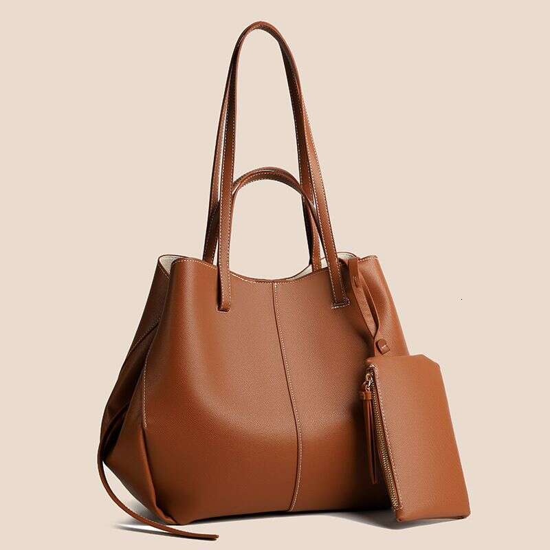 2025 Women's Handbag Female Hand Underarm Two-Piece Set Of Large Capacity Ol Commuter Simple Child Bag