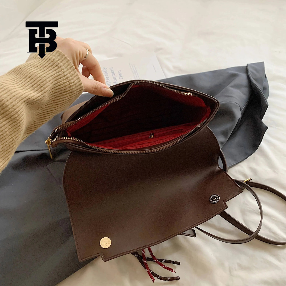 TB BHULAMTE2025 Women's Casual Large-capacity Luxury Designer Shoulder Retro Casual Handbag Travel Backpack Xiaofang New Style Simple And Elegant