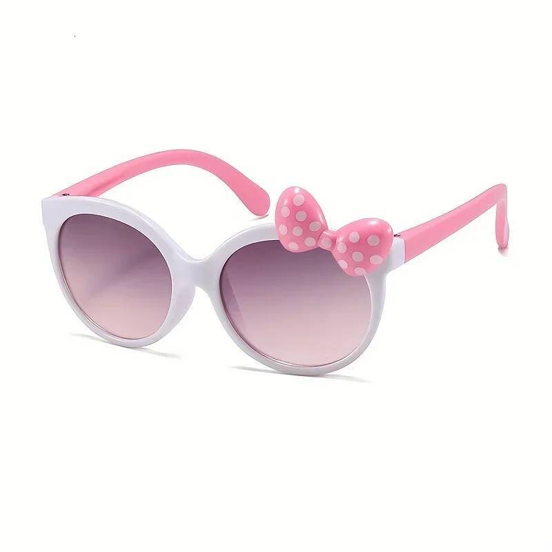 Cute Cartoon Bowknot Sunglasses, Girls Kids Children Sunshade Glasses For Climbing Outdoor Sports ddmythur Z260305