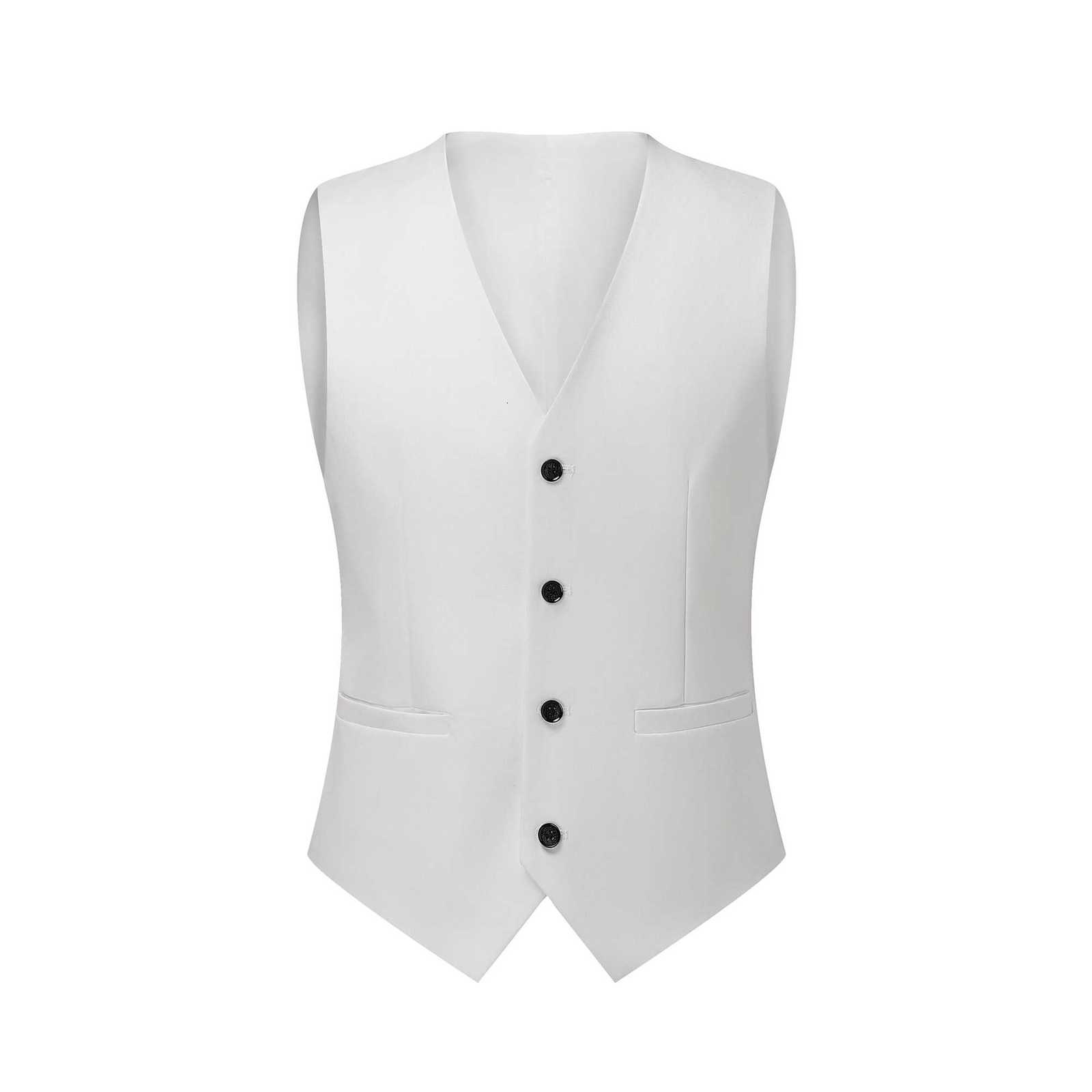 Mens ThreePiece White Suit AntiWrinkle NoIron AntiStick Fur Business Formal Suit FourSeason Workplace Work Clothing Dr W250910