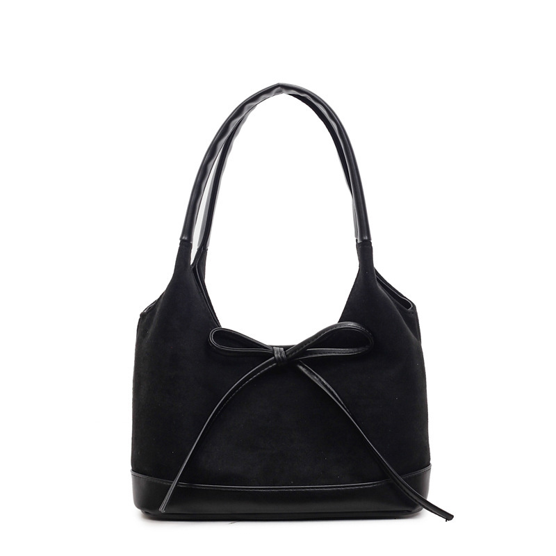Free shipping designer Korean Version Niche Underarm Bag for Women New Simple Matte Tote Bag with Unique Bowknot Shoulder Bag Handbag