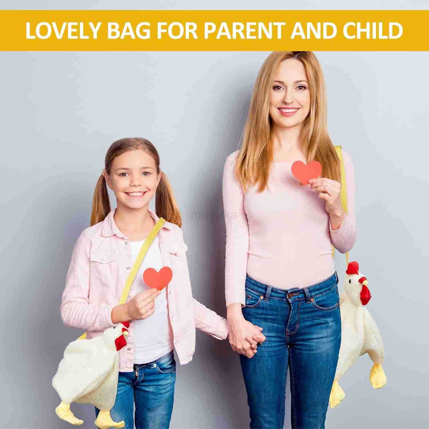 Chicken Hen Purse Bag Fluffy Shoulder Handbag Cute Funny Animal Gift for Christmas for Women M250910