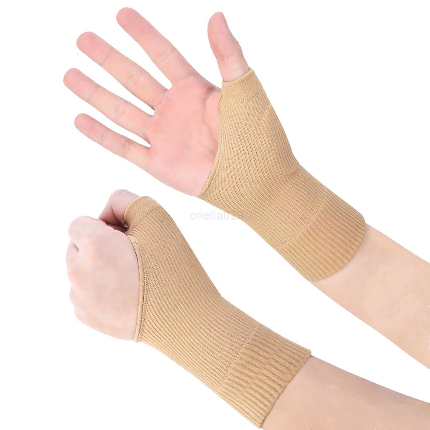 Wrist Support BracesBreathable Thumb Compression Sleeves with Soft Gel Pads for Arthritis Tendonitis Comfortable Finger Splint for Relieve Hand Thumb 