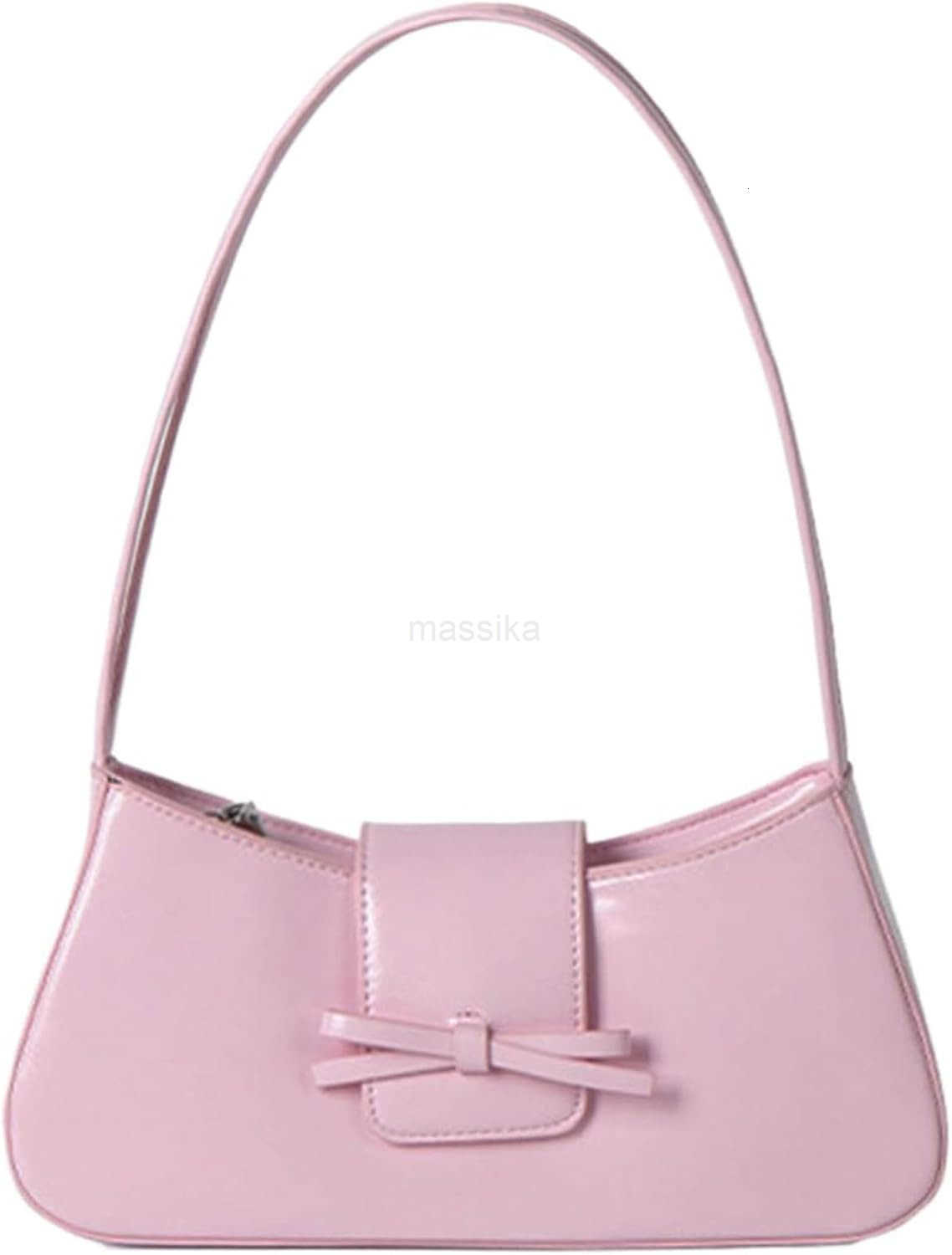 Shoulder Bags for Women Coquette Bow Purse Y2k Bag Small Cute Purses Mini Hobo Handbag Faux Leather Shoulder Purse M250910