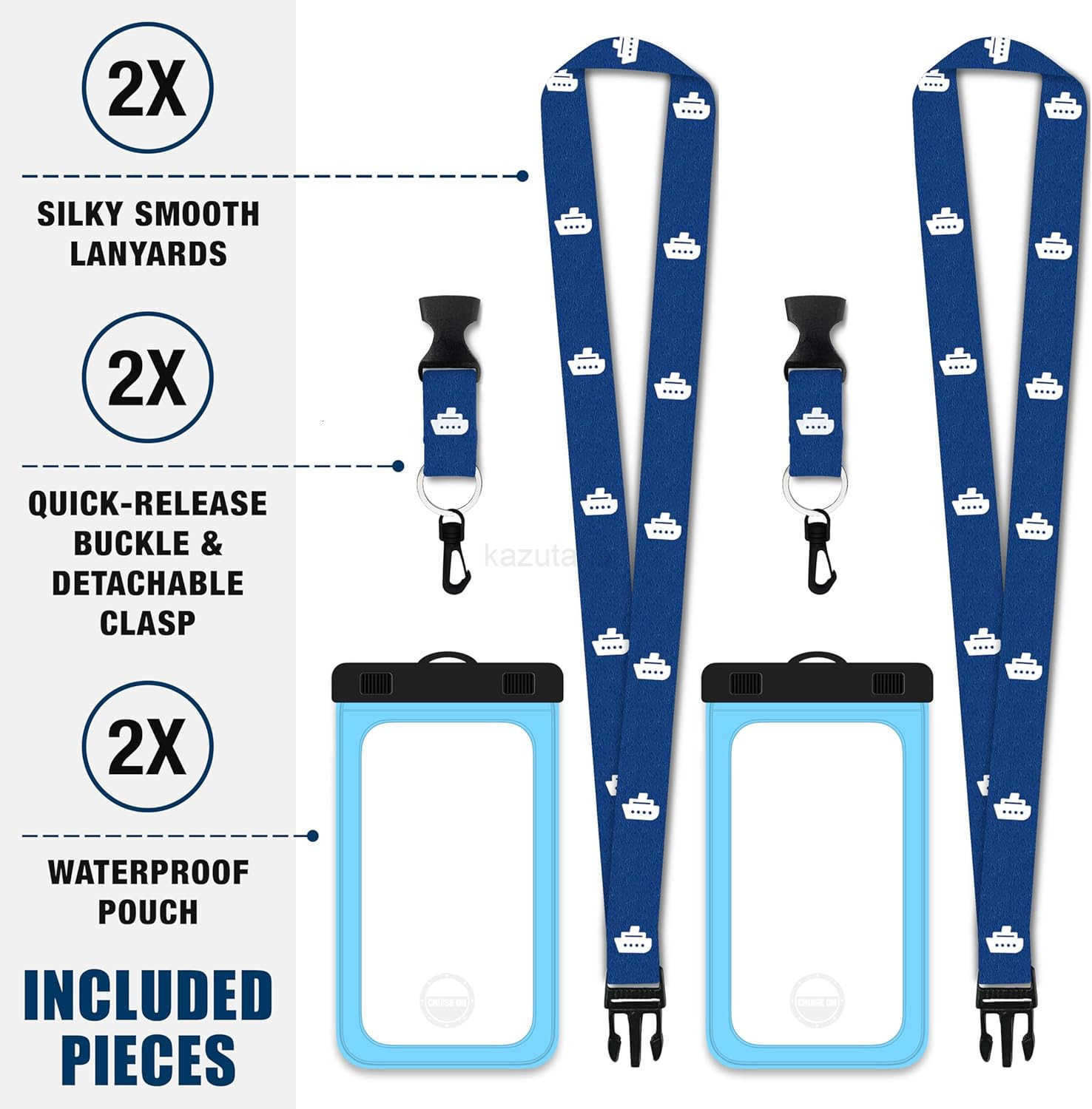 On Lanyards Waterproof Phone Pouch Dry Case wTouch Screen for iPhone 15 14 13 12 11 Pro Max XS S22 Pixel 7 Fits Up to 65 Screen Large Floating Holder 