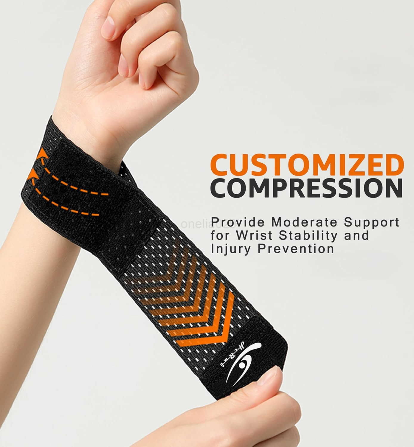 Wrist Compression Wraps Wrist Brace Wrist Support for Sports Mouse Hand Mothers Hand Carpal Tunnel Arthritis Tendonitis Premium Elastic Breathable Mes