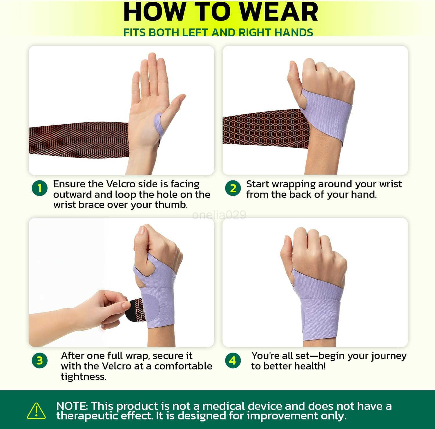 Wrist Brace for Pain Relief Carpal Tunnel Tendonitis Support Ergonomic Compression Breathable AntiSlip Design Fits Left Right Hand Ideal for SportsGam