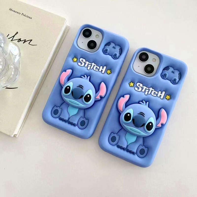 Suitable for iPhone 16 Pro Max Phone Apple 17 Silicone 12 Soft Case 13 Cartoon Stand 11 Cute Female Model