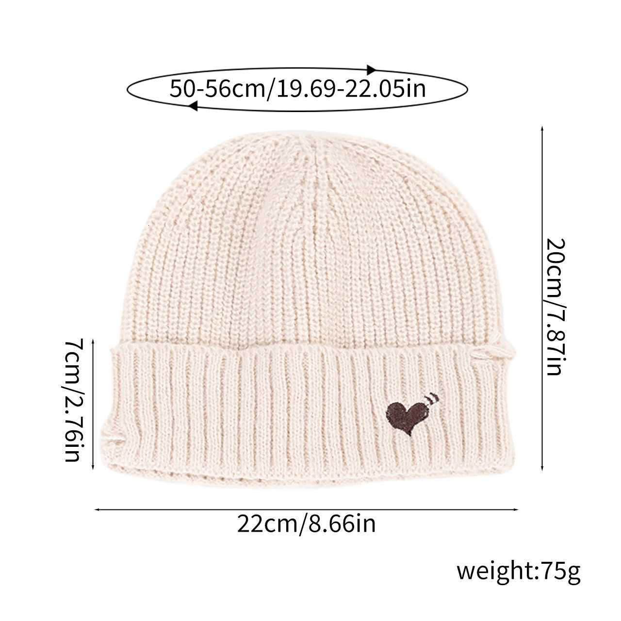Autumn Winter Wen Winter Hat Hip Hop Trendy Love Ho Knitted Beanie Solid Color Ear Protection Warm Hats G250910