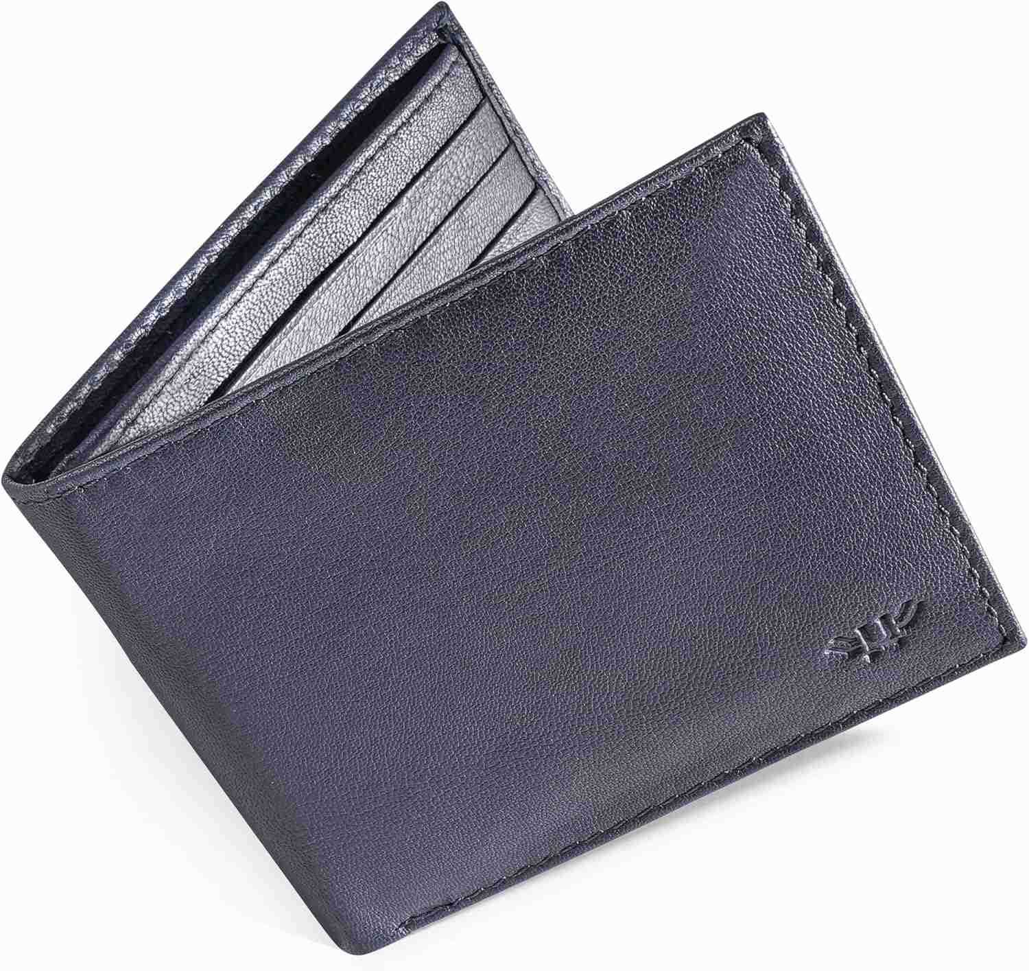 Leather Wallet for Men Handcrafted Travel Wallet Minimalist Mens Slim Bifold Wallet AntiTheft RFID Blocking Wallet for Mens Bifold BlackZ250910