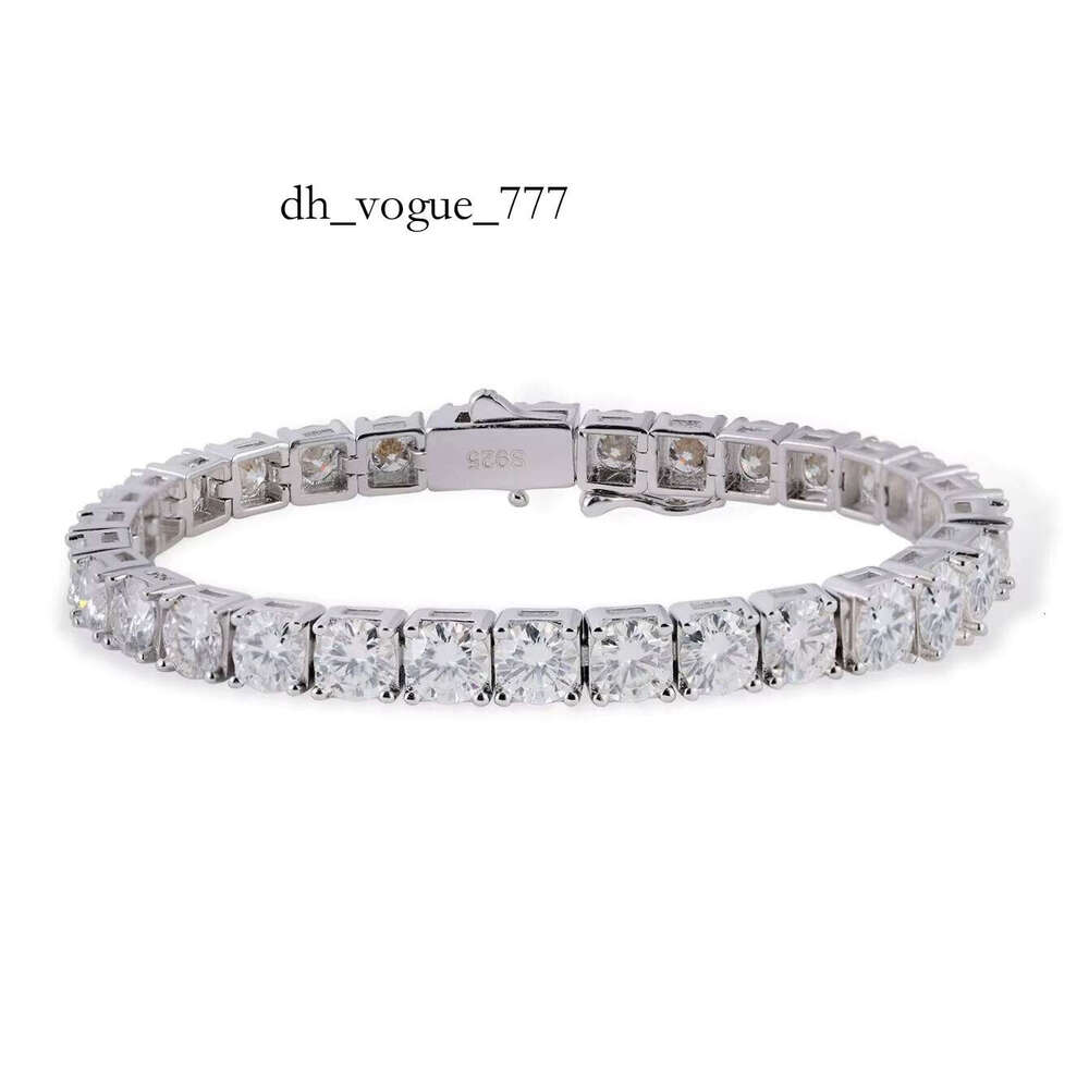 S Sterling Sier Moissanite Tennis Bracelet European and American Fashion Versatile Ins Style High-end Shining Jewelry