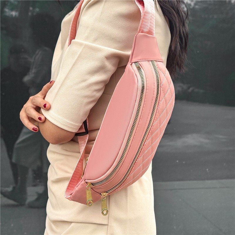 Free Shipping Embroidery Women S Waist Bag Casual Street Versatile Fashion Chest Luxury Designer Bag Bag Bag Large Capacity Multi Layer Crossbody Shou