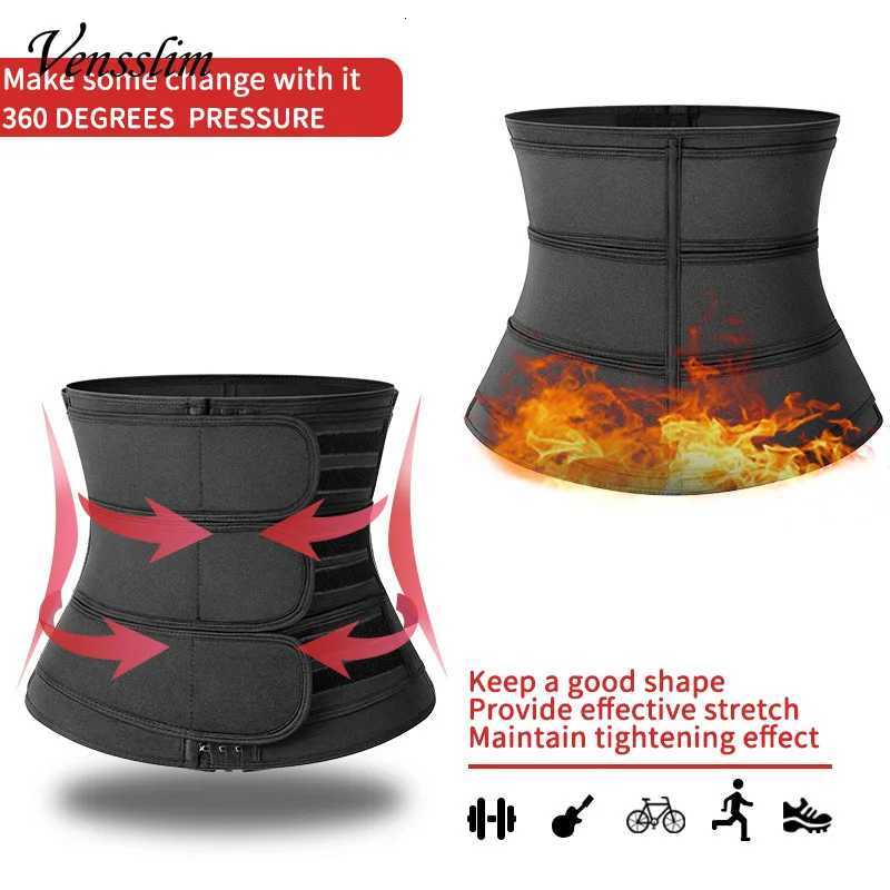 Vensslim Men Waist Corset Abdominal Slimming Belt Fitness Body Shaper for Weight Loss Strap Compression Waist Trimmer W250910
