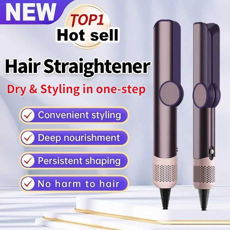 Professional 2 IN 1 Hair StraightenerHair Dryer Negative Ion Hairdryer Iron LongLasting Styling ToolBest Gift ForWomenhairdryer L250909