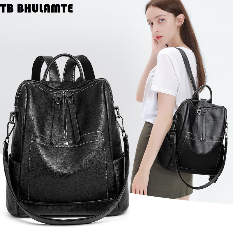 Free Shipping Designer Bag Cowhide Backpack For Women 2025 Luxury Bag New Fashion High-end Backpack Casual Versatile Large Capacity Genuine Leather Sc
