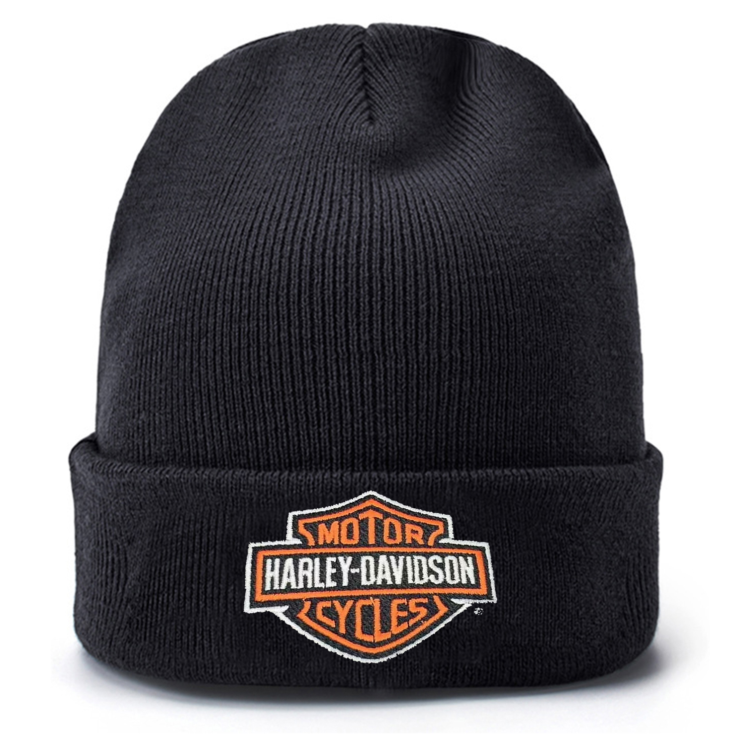 Harley Davidson Beanie Cap Mens Womens Hats Embroidered Bar Shield Knit Hat Caps Keep Warm Winter Pullover Knitted Hat