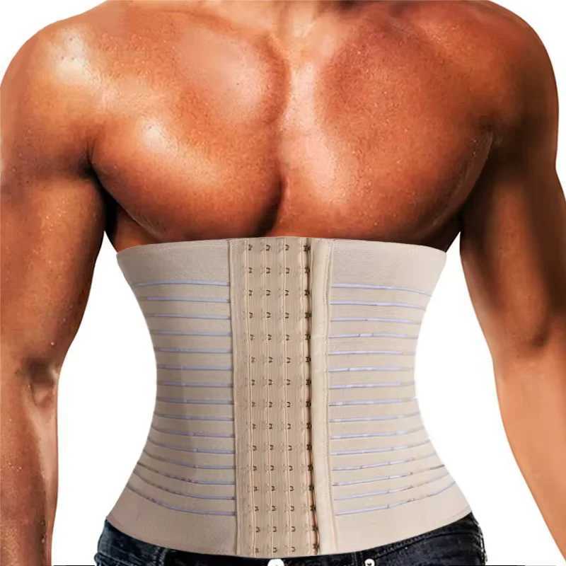 Men Slimming Body Shaper Waist Belly Trimmer Belts Abdomen Corset Tummy Control Fitness Compression Shapewear Girdles W250910