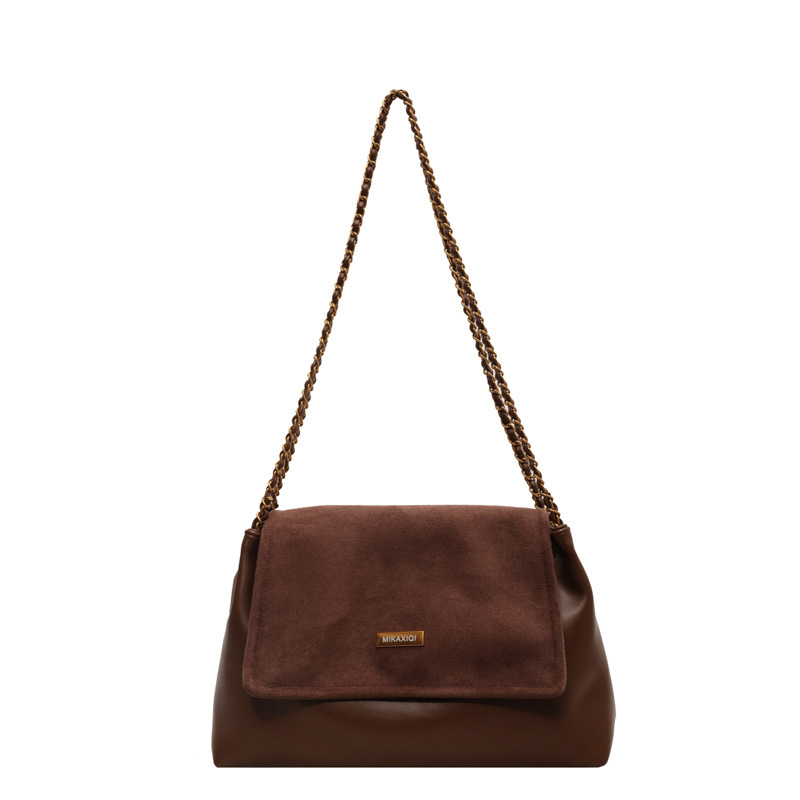 Free shipping designer Vintage Large Capacity Crossbody Bag for Women Fashionable Niche Women Bag Textured Chain Shoulder Bag High-End Tote Bag