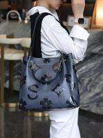 Women's Fashionable Floral Emed Set, Including Large Capacity Handbag & Crossbody Bag, Trendy Versatile Daily Commuting Bag Set