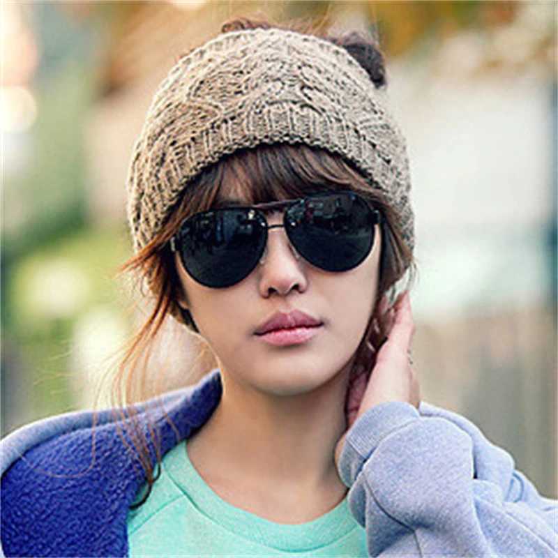 s wen Knitted hat wens band autumnwinter keep warm beanie fashion hairpin gorros ski mask outdoor band beanie G250910
