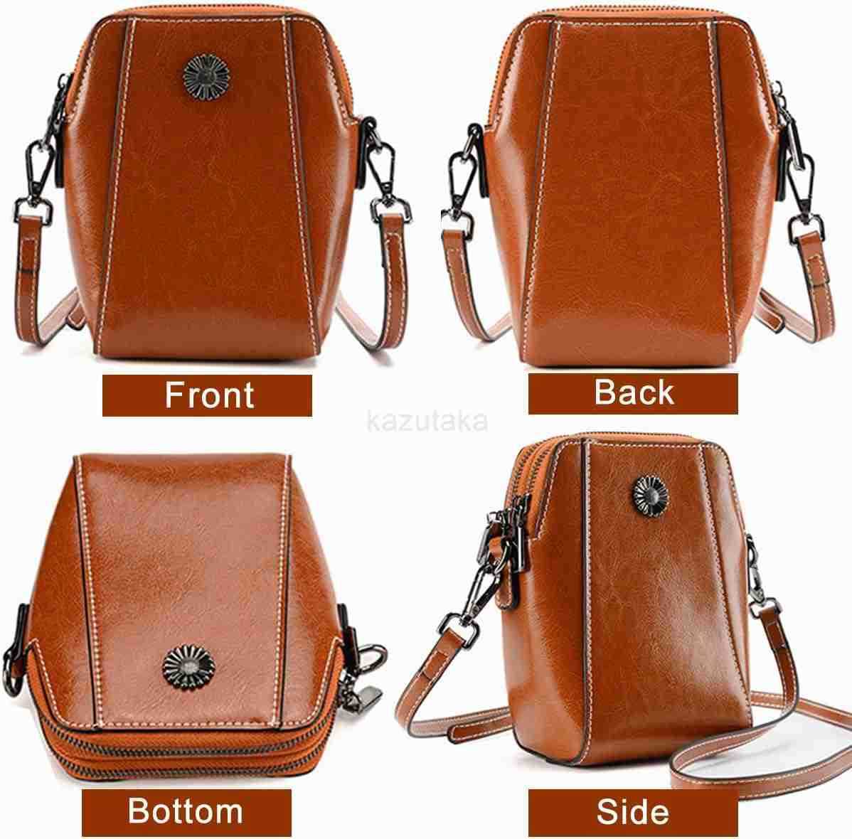 Leather BagSmall Crossbody Cell Phone Purse Wallet for WomenTouchscreen Phone Purse Crossbody Bag with Strap Z250910