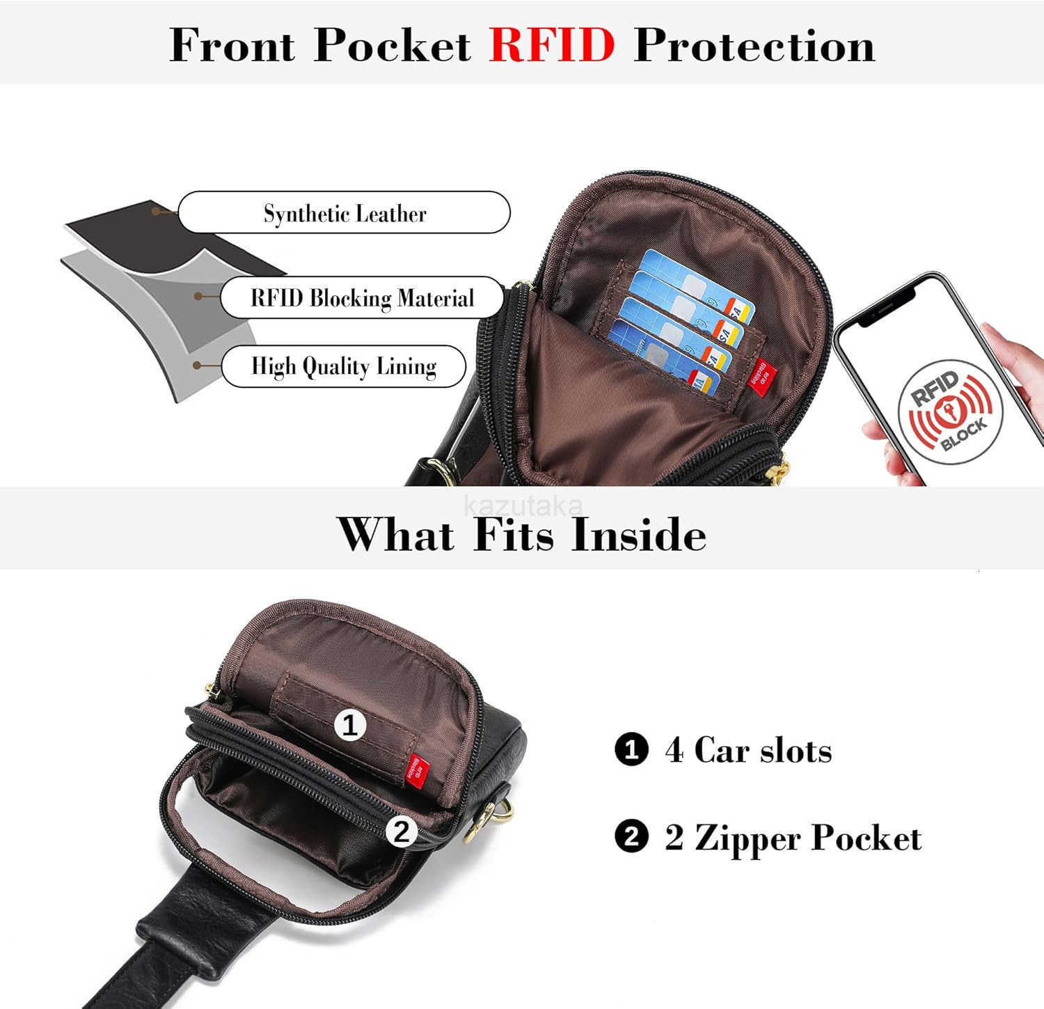 Touchscreen Sling Bag for Women Travel Crossbody Cell Phone Purse Anti Theft Cross Body Bag for Woman Z250910