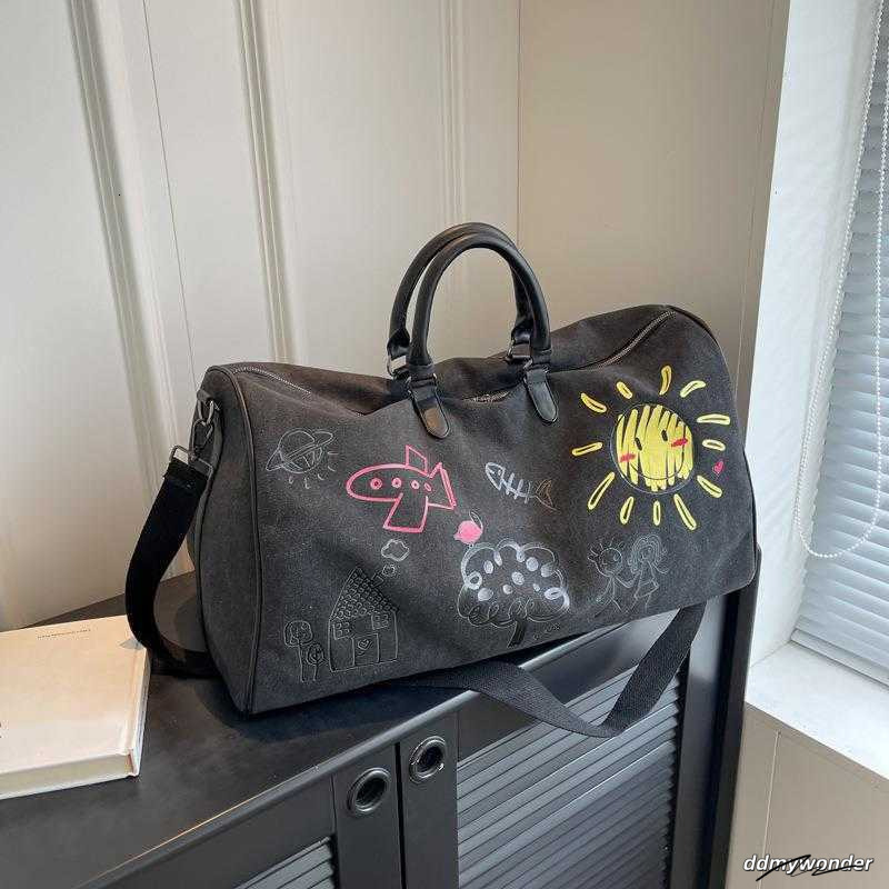 Graffiti Tote Bag: Large Travel Duffel - Trendy Western Design, Crossbody Lage For Business & Casual Use ddmywonder ddmywonder ddmywonder